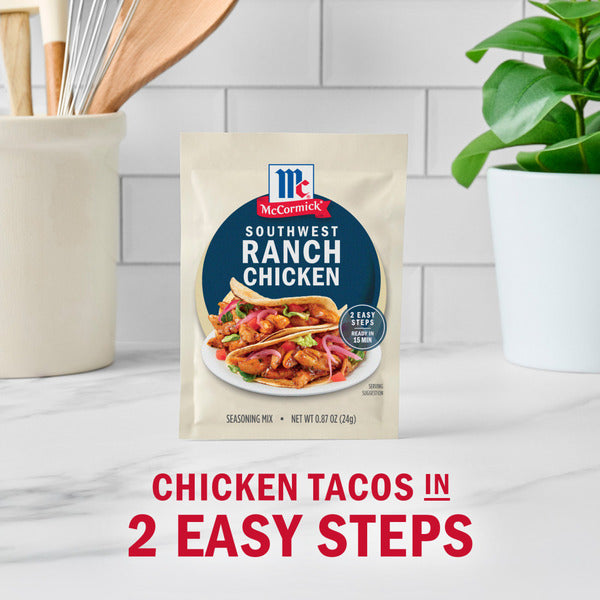 McCormick Street Taco Southwest Ranch Chicken Seasoning Mix