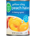 Food Club Peach Halves in Heavy Syrup, Yellow Cling