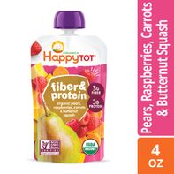 Happy Tot Fiber & Protein Organic Pears, Raspberri...
️