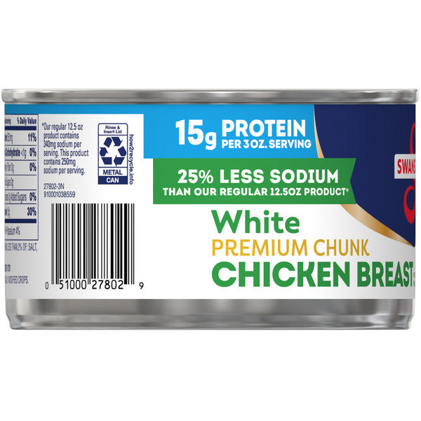 Swanson's 25% Less Sodium White Premium Chunk Canned Chicken Breast in Water