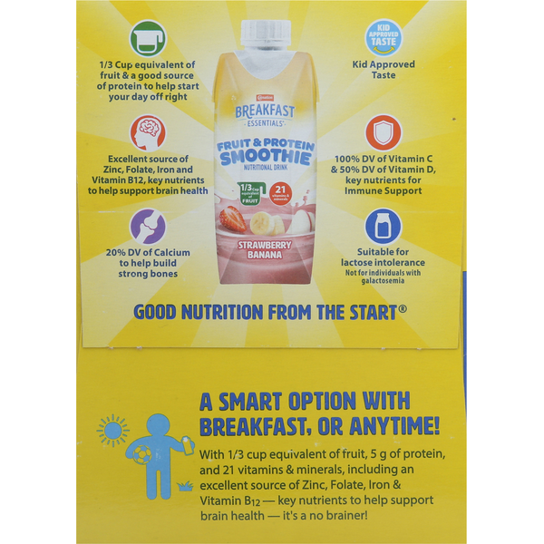 Carnation Breakfast Essentials Nutritional Drink, Strawberry Banana