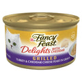 Purina Fancy Feast Gravy Wet Cat Food, Delights Grilled Turkey & Cheddar Cheese Feast in Gravy