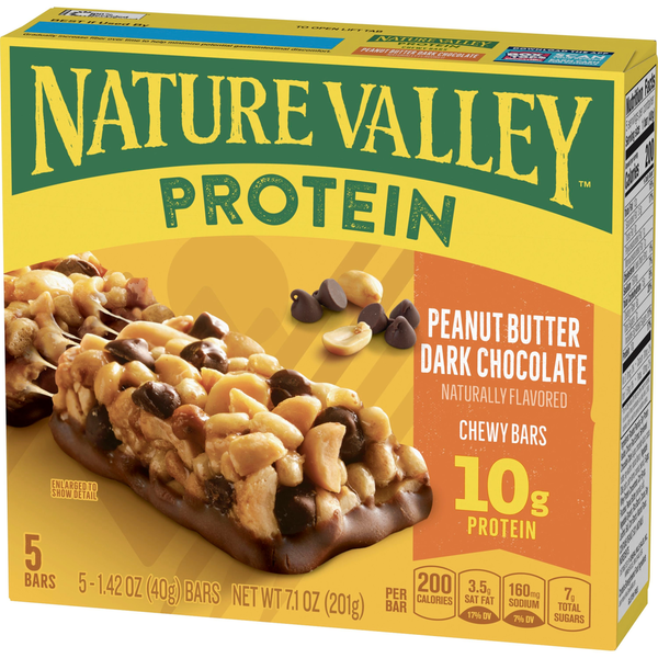 Nature Valley Protein Peanut Butter Dark Chocolate Chewy Snack Bars