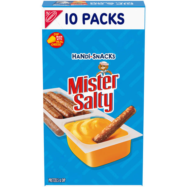 HANDI-SNACKS Mister Salty Pretzels 'N Cheesy Dip Snack Packs 9.2 oz