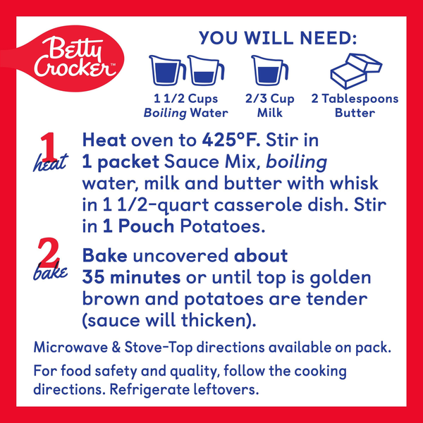 Betty Crocker Scalloped Casserole Potatoes