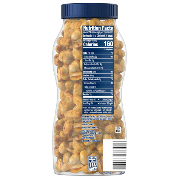 Planters Dry Honey Roasted Peanuts, 16 OZ