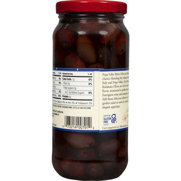 Mezzetta Napa Valley Bistro™ Pitted Kalamata Olives With Cabernet & Herbs