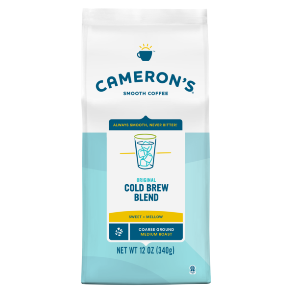 Cameron's Coffee, Smooth, Coarse Ground, Medium Roast, Original Cold Brew Blend