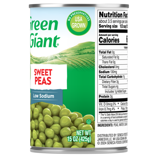 Green Giant Low Sodium Sweet Peas