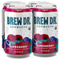 Brew Dr. Kombucha Superberry, w/ Raspberry, Blueberry & Oolong Tea