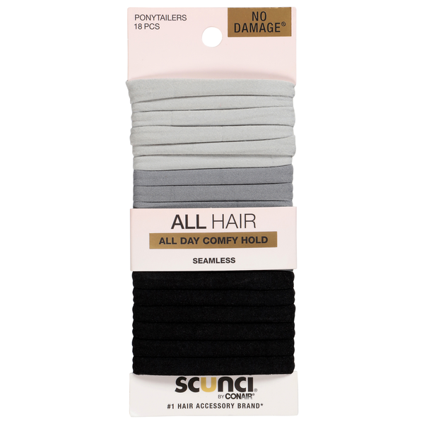 scünci No Damage Seamless Ponytailers