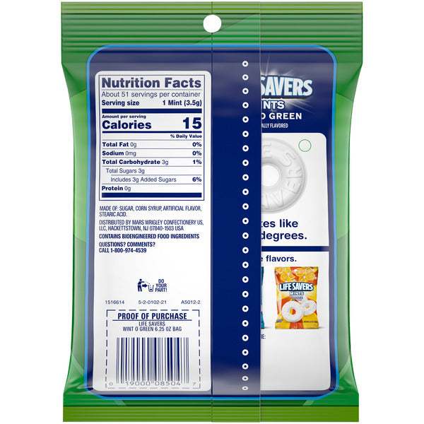 Life Savers WintOGreen Breath Mints Hard Candy