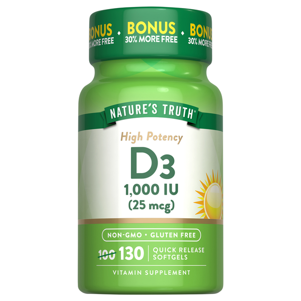 Nature's Truth Vitamin D3 Softgel