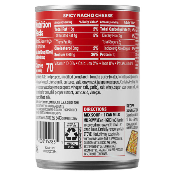 Campbell's Spicy Nacho Cheese Soup