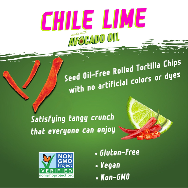 Zack's Mighty Avocado Oil Tortilla Chips - Chile Lime