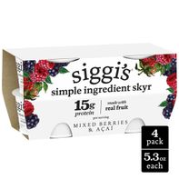 Siggi's Icelandic Skyr Nonfat Yogurt Mixed Berries...
️
