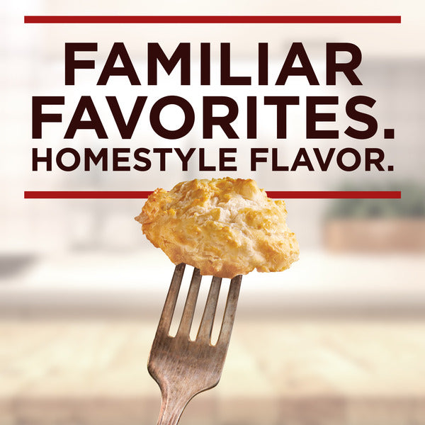 Banquet Homestyle Bakes Country Chicken, Mashed Potatoes and Biscuits, Meal Kit