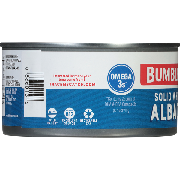 Bumble Bee Albacore Solid White in Water Tuna