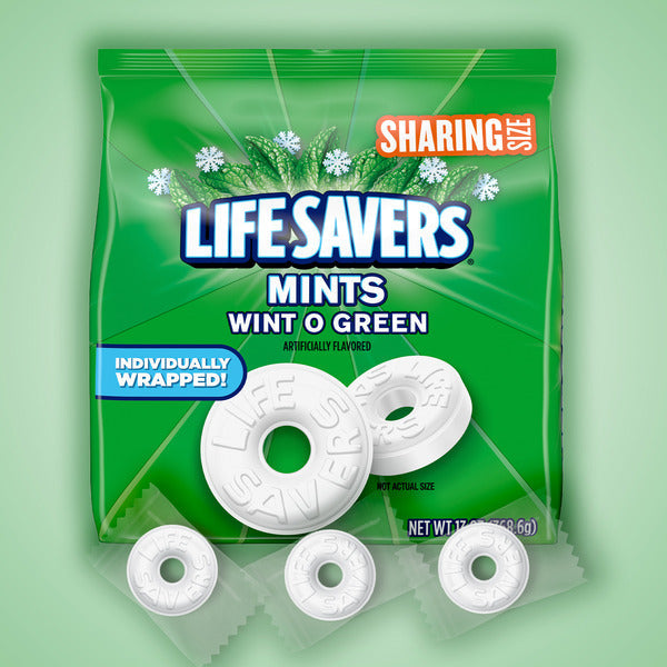 Life Savers WintOGreen Summer Candy Hard Mints Sharing Size