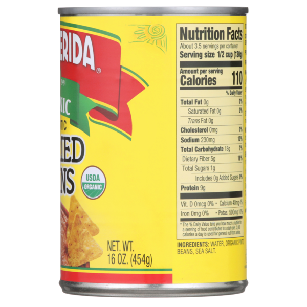 La Preferida Organic Refried Beans, Creamy, Authentic Style
