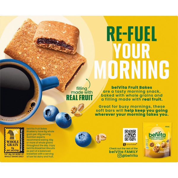 BELVITA Blueberry, Soft Baked Breakfast Bars 7.05 oz