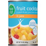 Food Club Fruit Cocktail In Peach & Pear Juice Fro...
️