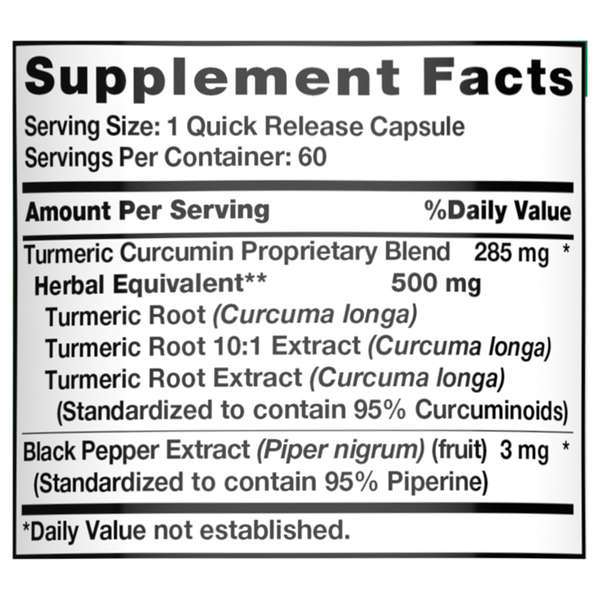 Nature's Truth Turmeric Complex plus Black Pepper Capsules