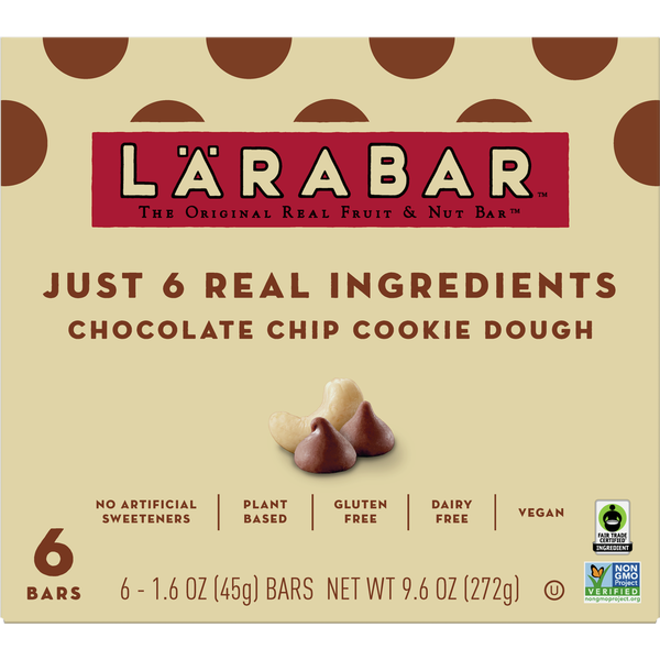 LÄRABAR Chocolate Chip Cookie Dough Fruit and Nut Bars