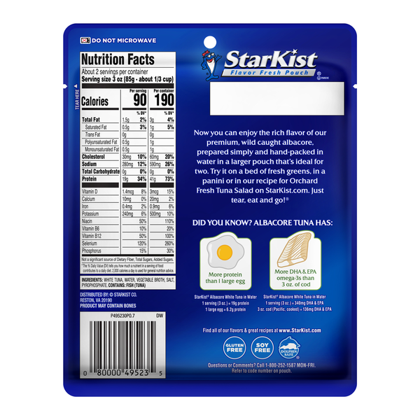 StarKist Wild Caught Albacore White Tuna in Water