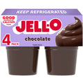 Jell-O Original Chocolate Refrigerated Pudding Cup Snacks Value Pack