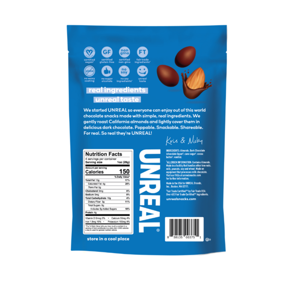 UNREAL Dark Chocolate Covered Almonds