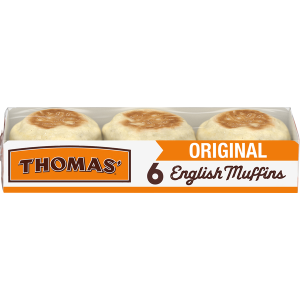 Thomas’ 6 ct, Original, English Muffins, Kosher, English Muffins, 13 oz