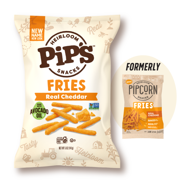 Pip's Heirloom Snacks Cheddar Fries
