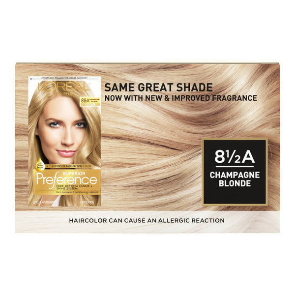 L'Oreal Permanent Hair Color, 8.5A Champagne Blonde