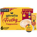 Gevalia Frothy 2-Step Cappuccino Espresso Keurig K-Cup® Coffee Pods & Froth Packets Kit