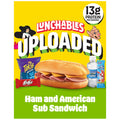 Lunchables Uploaded Ham and American Sub Sandwich Snack Kit
