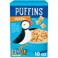 Original Barbara's Cereal box, wholesome breakfast cereal in retail packaging, crunchy cereal for breakfast, pantry staple, classic cereal box, grocery food product on white background, Tree of Life Grocers