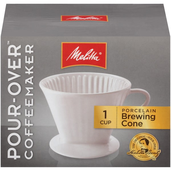Melitta Pour Over Cup Porcelain Coffee Brewing Cone