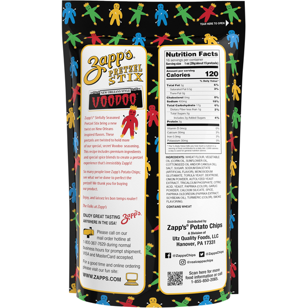 Zapp's Pretzel Stix, Voodoo, New Orleans Style, Sinfully-Seasoned