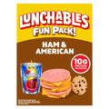 Lunchables Ham & American Cheese Cracker Stackers Kids Lunch Snack Meal Kit with Capri Sun