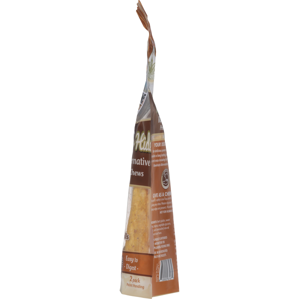 Fieldcrest Farms Nothin' to Hide Dog Chews, Premium, Peanut Butter Flavor, 5 Inch Small Rolls, 2 Pack