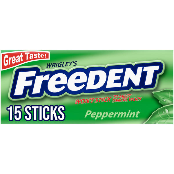 Freedent Peppermint Chewing Gum Single Pack Stick