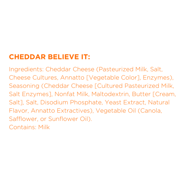 Moon Cheese Cheddar Believe It