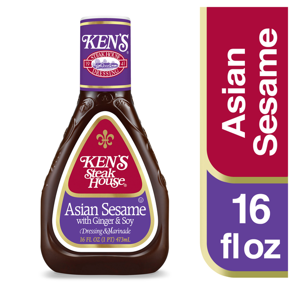 Ken's Steak House Dressing & Marinade, with Ginger & Soy, Asian Sesame
