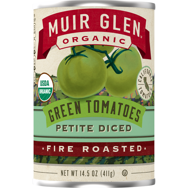 Muir Glen Organic Petite Diced Fire Roasted Green Tomatoes