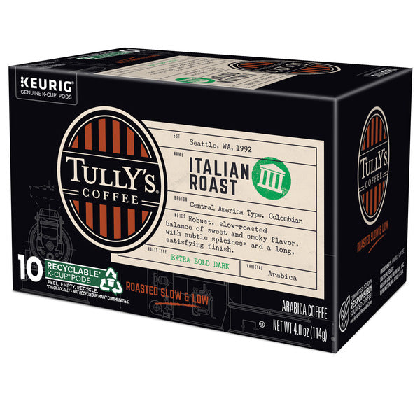 Tully's Coffee Italian Roast K-Cup Pods