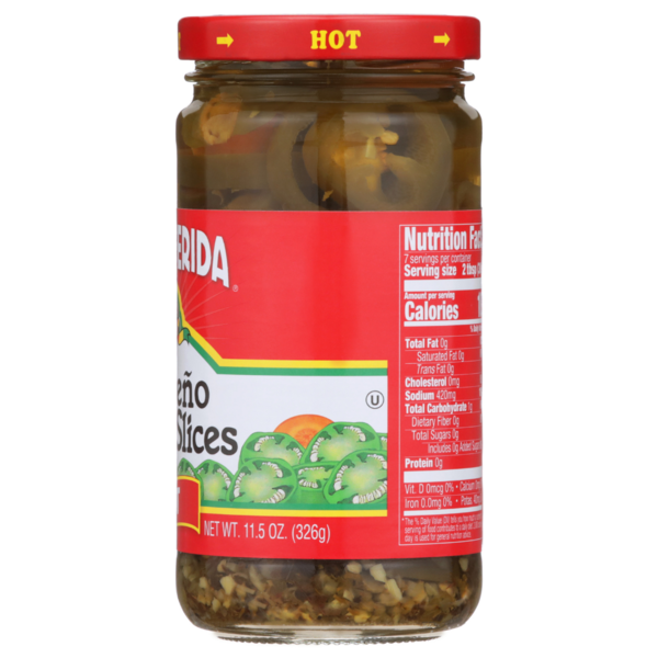 La Preferida HOT Jalapeno Nacho Slices with Carrots