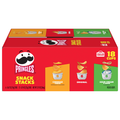 Pringles snack stacks packaging with three flavors on a white background