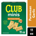 Club Minis Parmesan Garlic Crackers, Lunch Snacks, 11 oz