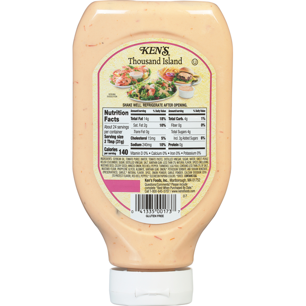 Ken's Steak House Thousand Island Dressing, Topping & Spread